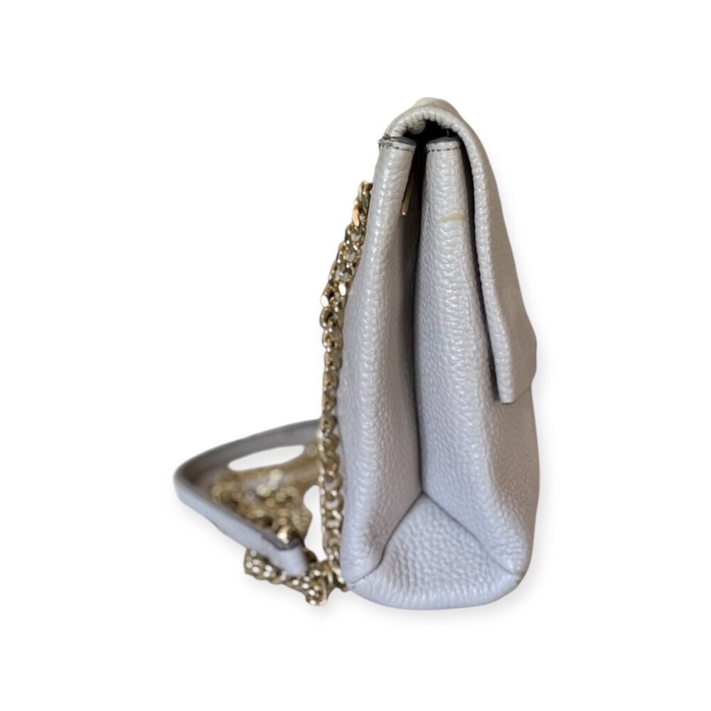 Ted Baker London Pebbled Leather Chain Shoulder Bag | Taupe - Picture 5 of 11
